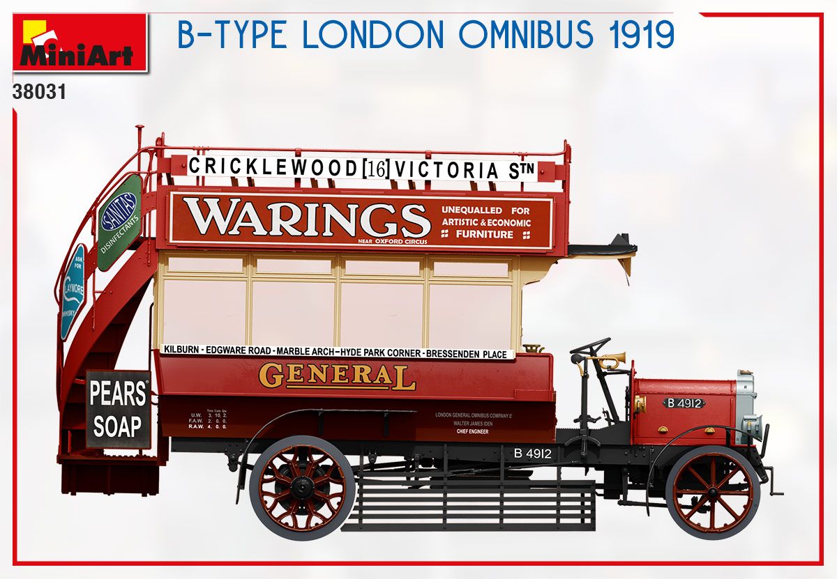 1:35 MiniArt B-Type London Omnibus 1919 Art.-Nr. 38031