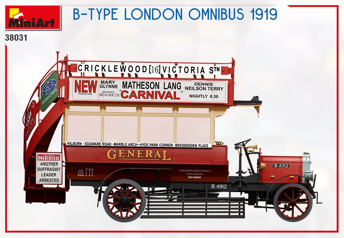 1:35 MiniArt B-Type London Omnibus 1919 Art.-Nr. 38031