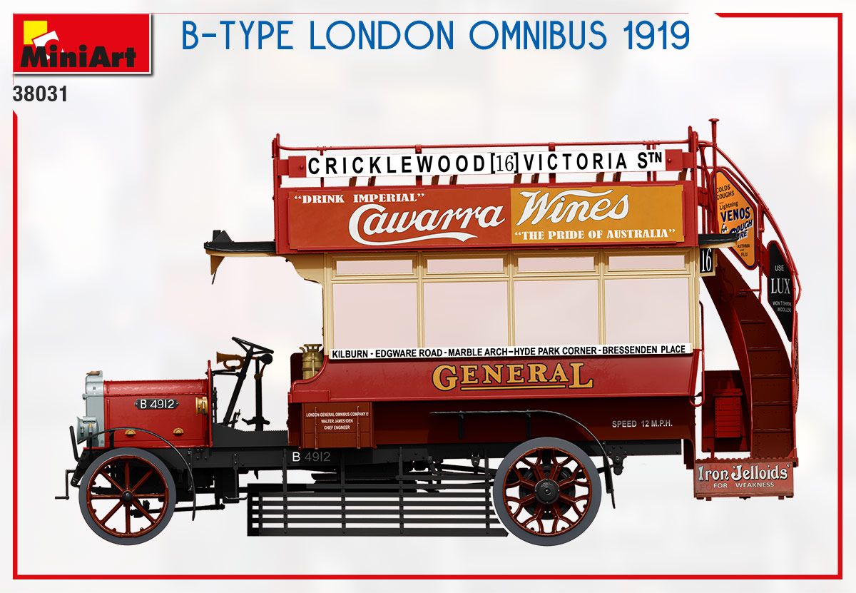 1:35 MiniArt B-Type London Omnibus 1919 Art.-Nr. 38031