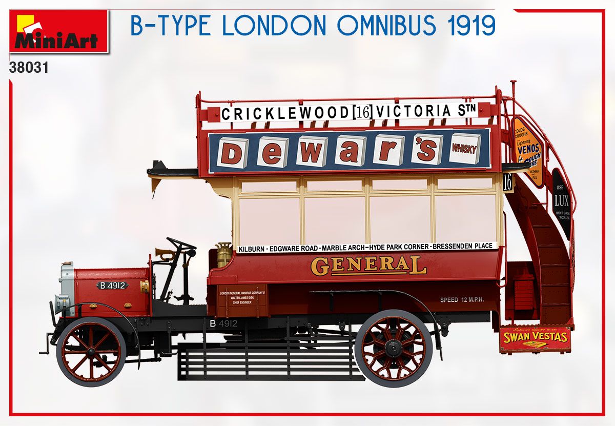 1:35 MiniArt B-Type London Omnibus 1919 Art.-Nr. 38031