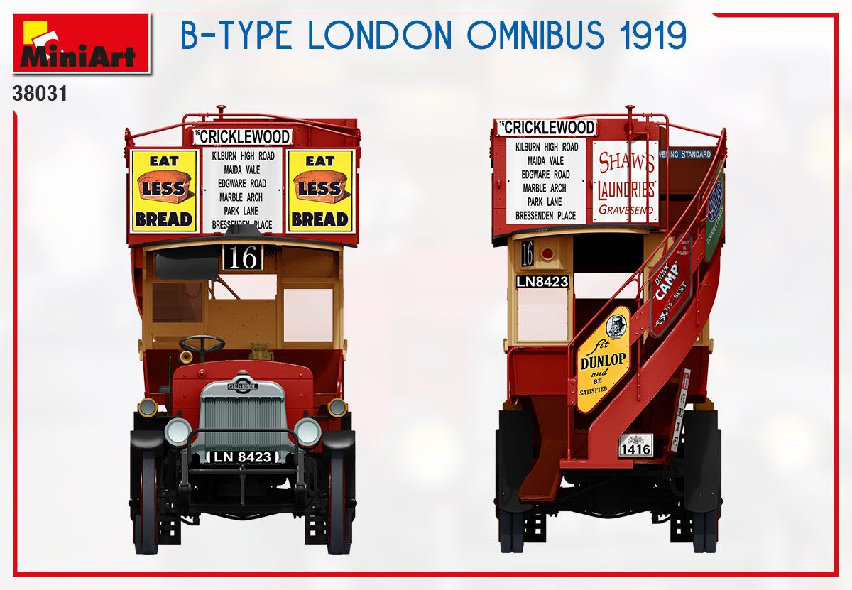 1:35 MiniArt B-Type London Omnibus 1919 Art.-Nr. 38031