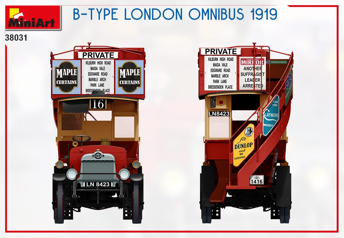 1:35 MiniArt B-Type London Omnibus 1919 Art.-Nr. 38031