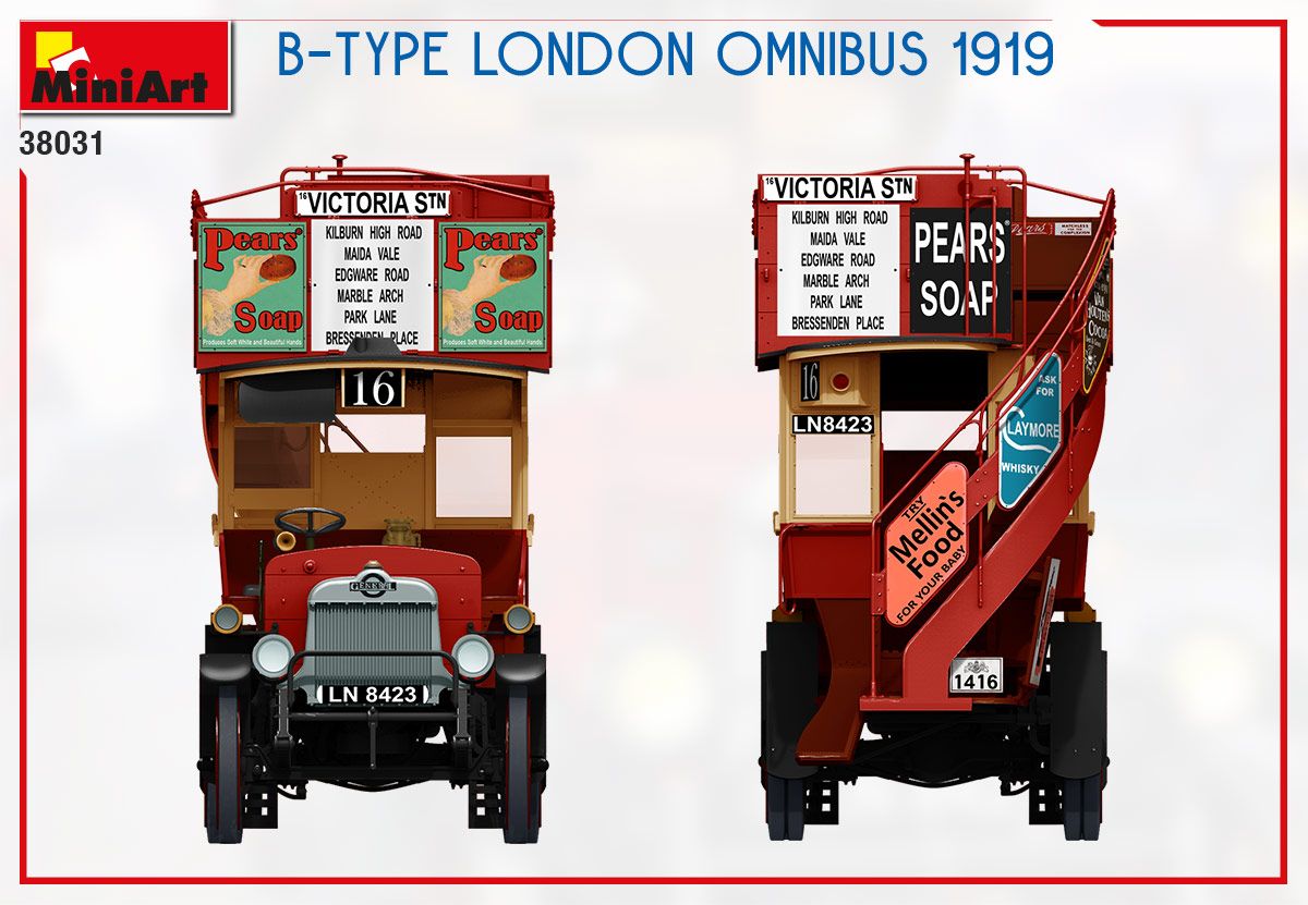 1:35 MiniArt B-Type London Omnibus 1919 Art.-Nr. 38031
