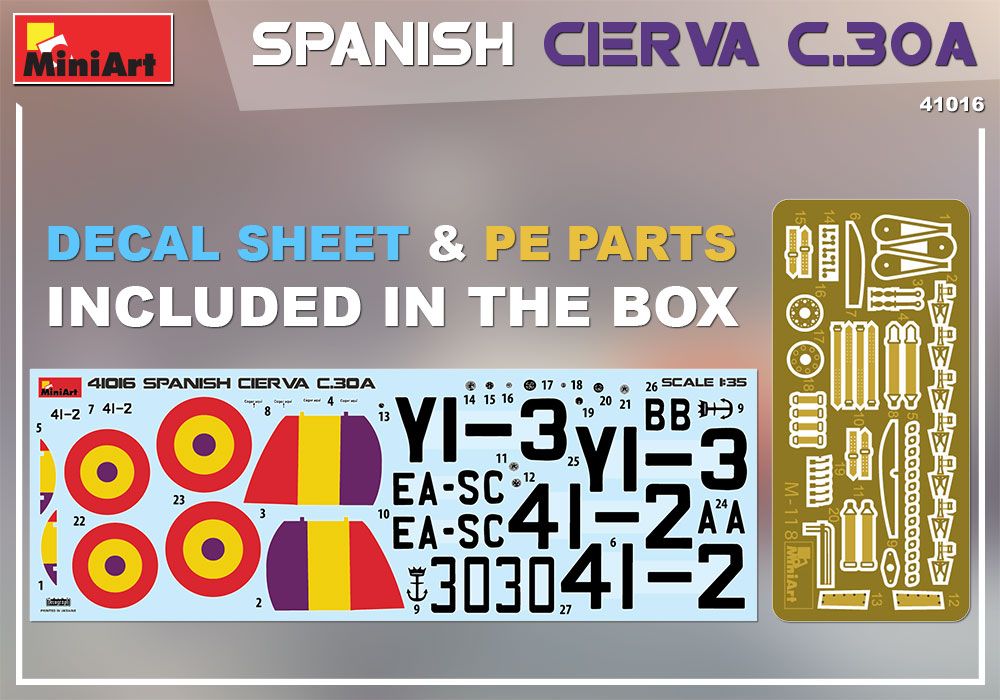1:35 Spanish Cierva C.30A Art.-Nr. 41016