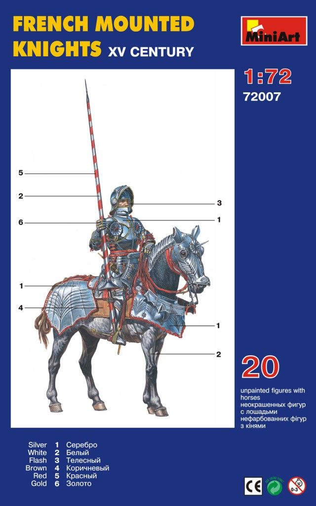 1:72 French Mounted Knights XV Century Art.-Nr. 72007