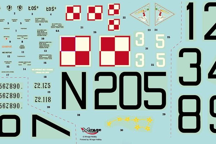 1:48 Bombardero PZL.37 B / II ŁOS Art.-Nr. 481310