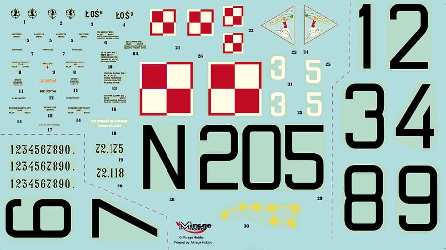 1:48 Bombardero PZL.37 B / II ŁOS Art.-Nr. 481310
