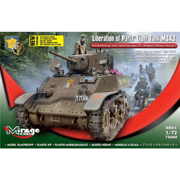 1:72 «Liberation of Paris» Light Tank M3A3 Art.-Nr. 726068