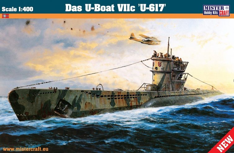 1:400 Das U-Boat VIIC U-617 Art.-Nr. D-290
