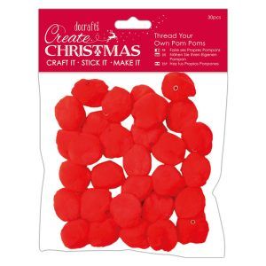 Pompones (30PCS) - Rojo Art.-Nr. PMA 105960