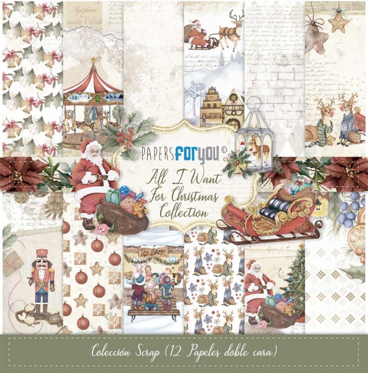 Colección Scrap All I Want For Christmas 30×30 Art.-Nr. PFY-10801
