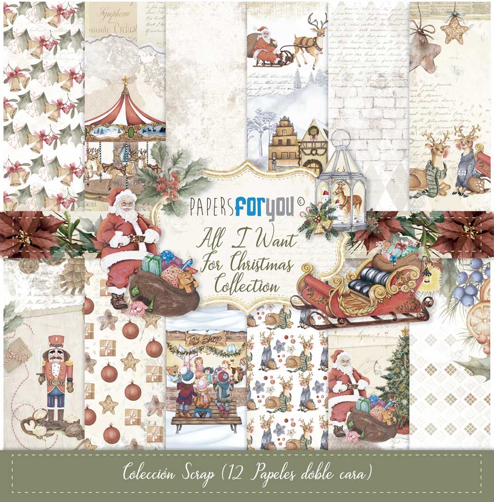 Colección Scrap All I Want For Christmas 30×30 Art.-Nr. PFY-10801