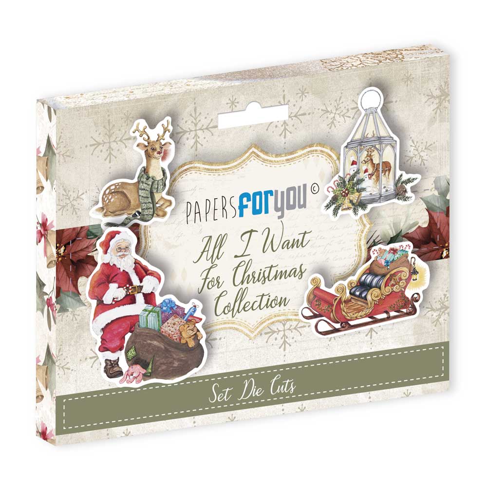 Die Cuts 16 pzs. – All I Want For Christmas Art.-Nr. PFY-10815