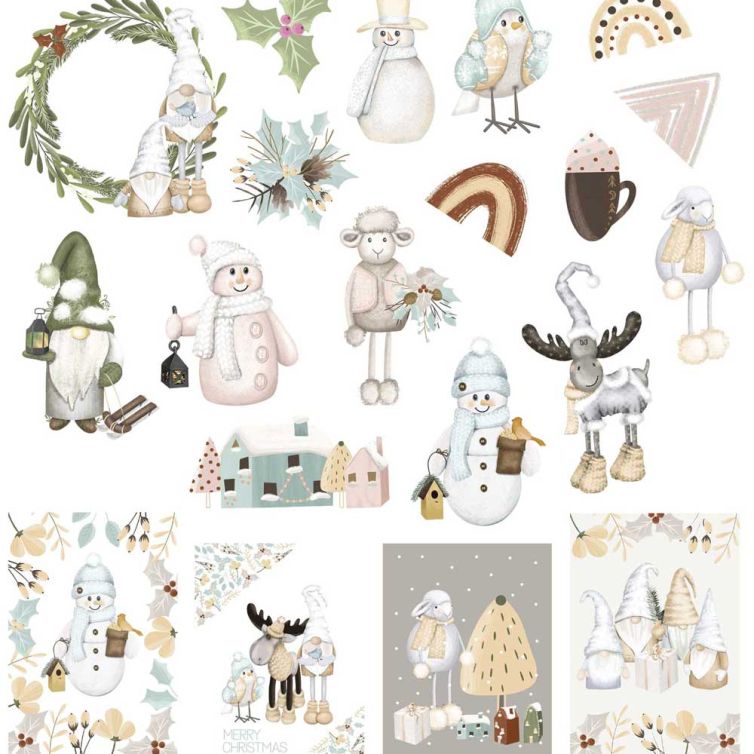 Die Cuts 20 pzs – Christmas In Gnome Forest Art.-Nr. PFY-10819