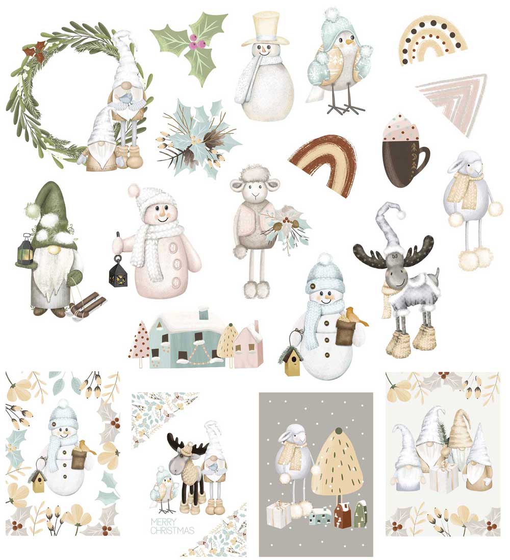 Die Cuts 20 pzs – Christmas In Gnome Forest Art.-Nr. PFY-10819