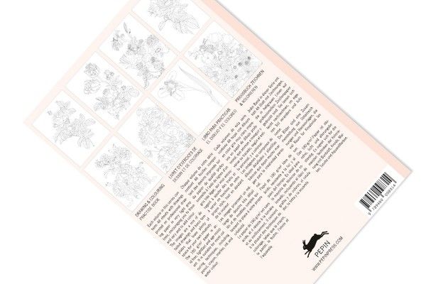 Drawing & Colouring Practise Book Flowers Art.-Nr. 8314