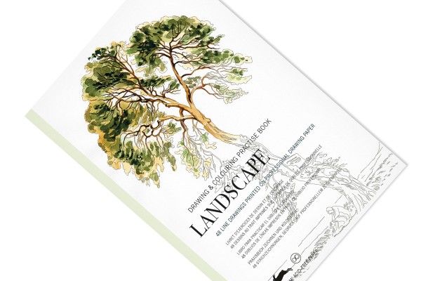 Drawing & Colouring Practise Book Landscape Art.-Nr. 8321