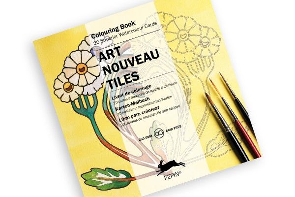 Colouring Cards Art Nouveau Tiles Art.-Nr. 6525