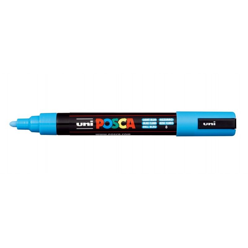 Rotulador Posca Punta Redonda Art.-Nr. PC-5M Azul Claro