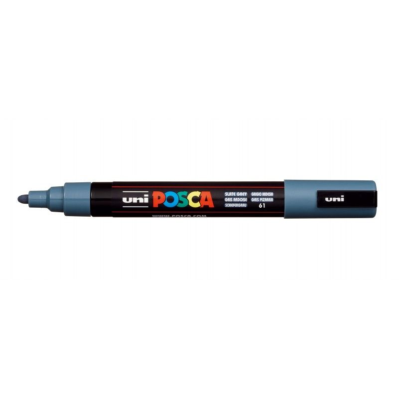 Rotulador Posca Punta Redonda Art.-Nr. PC-5M Gris Pizarra