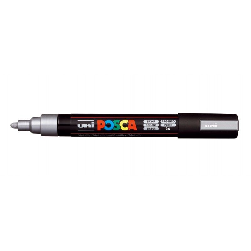 Rotulador Posca Punta Redonda Art.-Nr. PC-5M Plata
