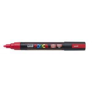 Rotulador Posca Punta Redonda Art.-Nr. PC-5M Rojo Fluo