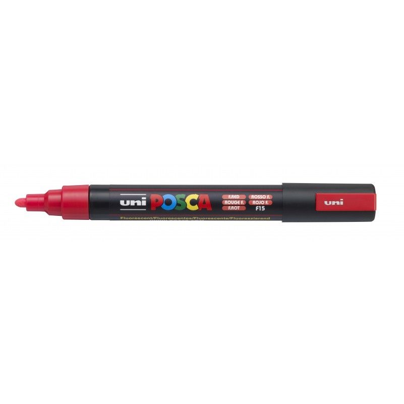 Rotulador Posca Punta Redonda Art.-Nr. PC-5M Rojo Fluo