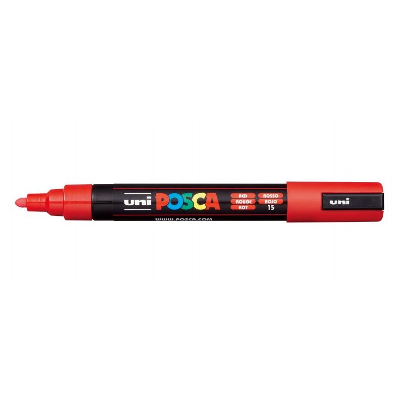 Rotulador Posca Punta Redonda Art.-Nr. PC-5M Rojo