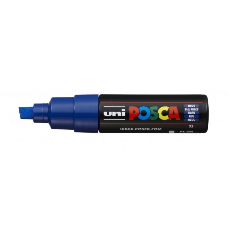 Rotulador Posca Punta Biselada Art.-Nr. PC-8K Azul