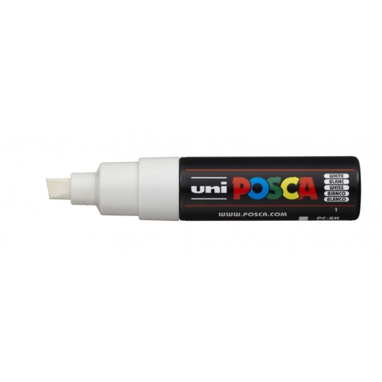 Rotulador Posca Punta Biselada Art.-Nr. PC-8K Blanco