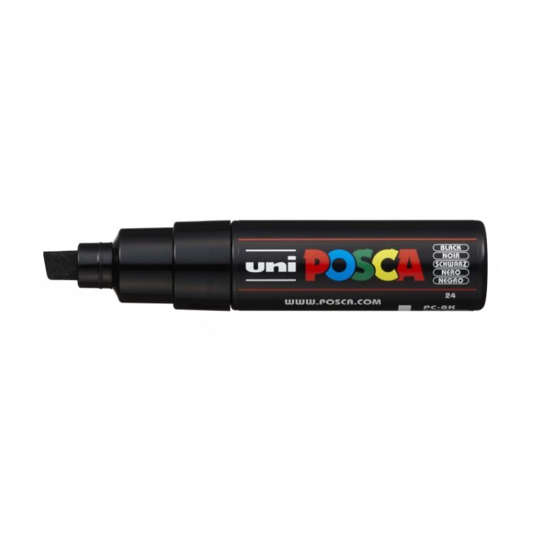 Rotulador Posca Punta Biselada Art.-Nr. PC-8K Negro