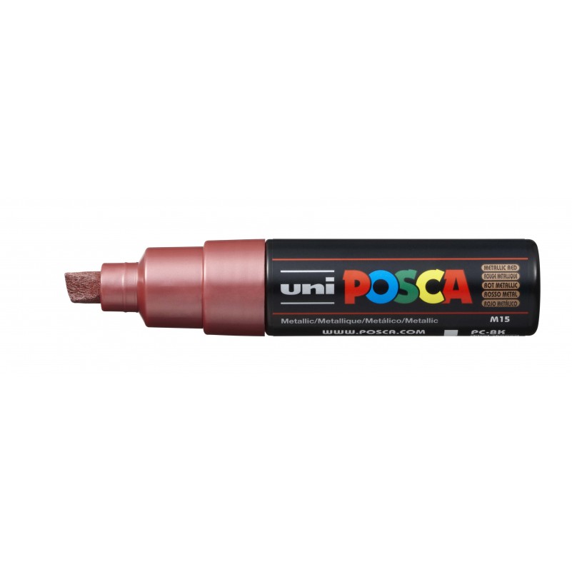 Rotulador Posca Punta Biselada Art.-Nr. PC-8K Rojo Metálico