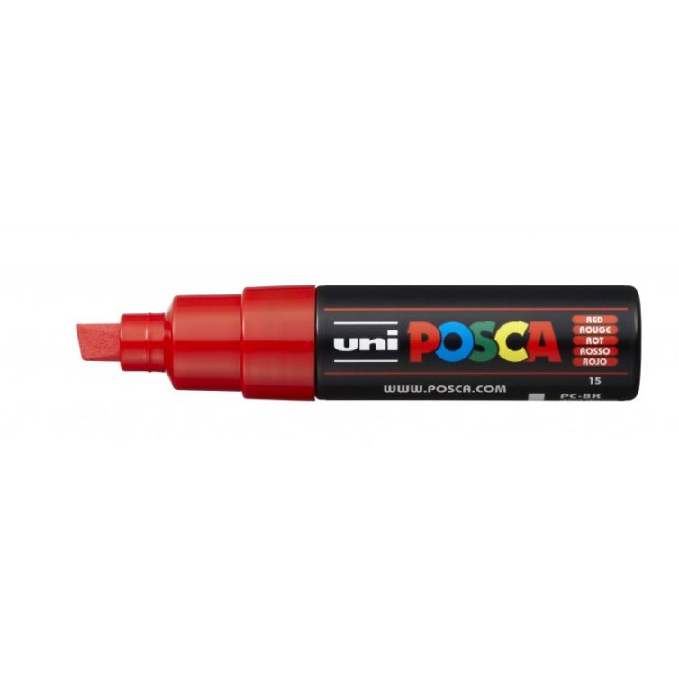 Rotulador Posca Punta Biselada Art.-Nr. PC-8K Rojo