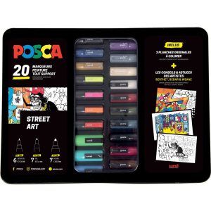 Estuche Metálico Street Art 20 Rotuladores Posca Art.-Nr. 20 001