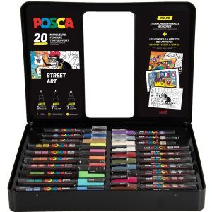 Estuche Metálico Street Art 20 Rotuladores Posca Art.-Nr. 20 001