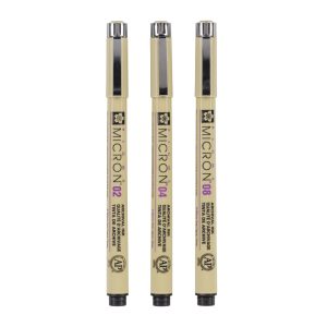 Estuche Micron 3 Fineliners Sakura Art.-Nr. XSDK-3