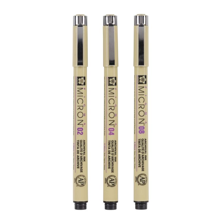 Estuche Micron 3 Fineliners Sakura Art.-Nr. XSDK-3