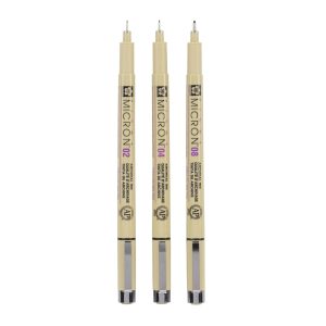 Estuche Micron 3 Fineliners Sakura Art.-Nr. XSDK-3