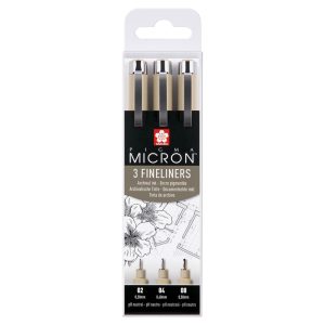 Estuche Micron 3 Fineliners Sakura Art.-Nr. XSDK-3