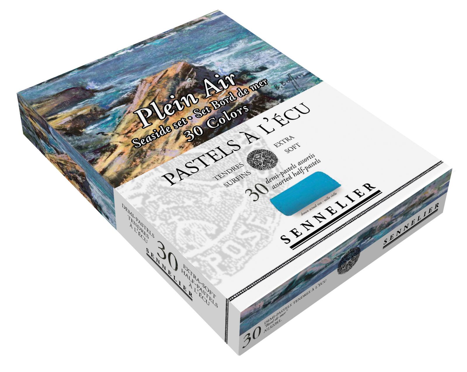 Caja 30 ½Pasteles «à l’écu» Set «Orilla del mar» Art.-Nr. 132283