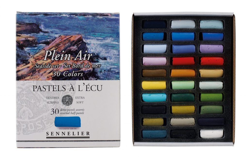 Caja 30 ½Pasteles «à l’écu» Set «Orilla del mar» Art.-Nr. 132283