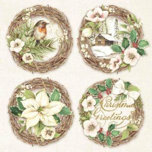 Pegatinas cm. 21x21 - Guirnaldas Art.-Nr. DFL004