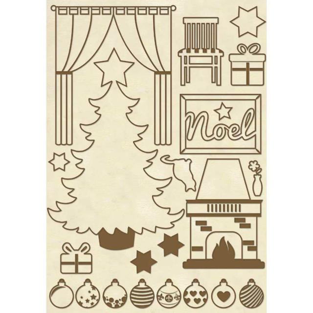 Silueta de madera tamańo A5 – Christmas Home Art.-Nr. KLSP043