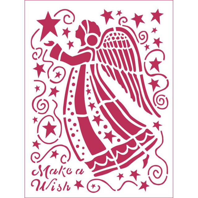 Plantilla 15 x 20 Make a wish Angel KSD305