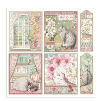 Colección «Orquídeas y Gatos» 30 x 30 Art.-Nr. SBBL81