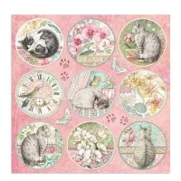Colección «Orquídeas y Gatos» 30 x 30 Art.-Nr. SBBL81
