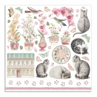 Colección «Orquídeas y Gatos» 30 x 30 Art.-Nr. SBBL81