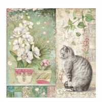 Colección «Orquídeas y Gatos» 30 x 30 Art.-Nr. SBBL81