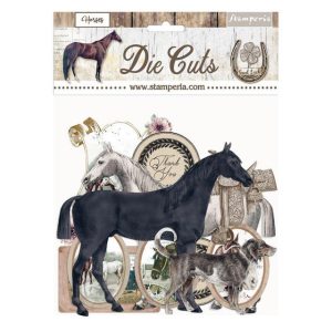 Die cuts surtido – Horses Art.-Nr. DFLDC40