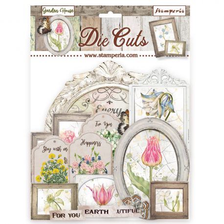 Die cuts surtido – Romantic Garden House Art.-Nr. DFLDC57